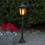 Flame LED solar light, 4 in 1, black