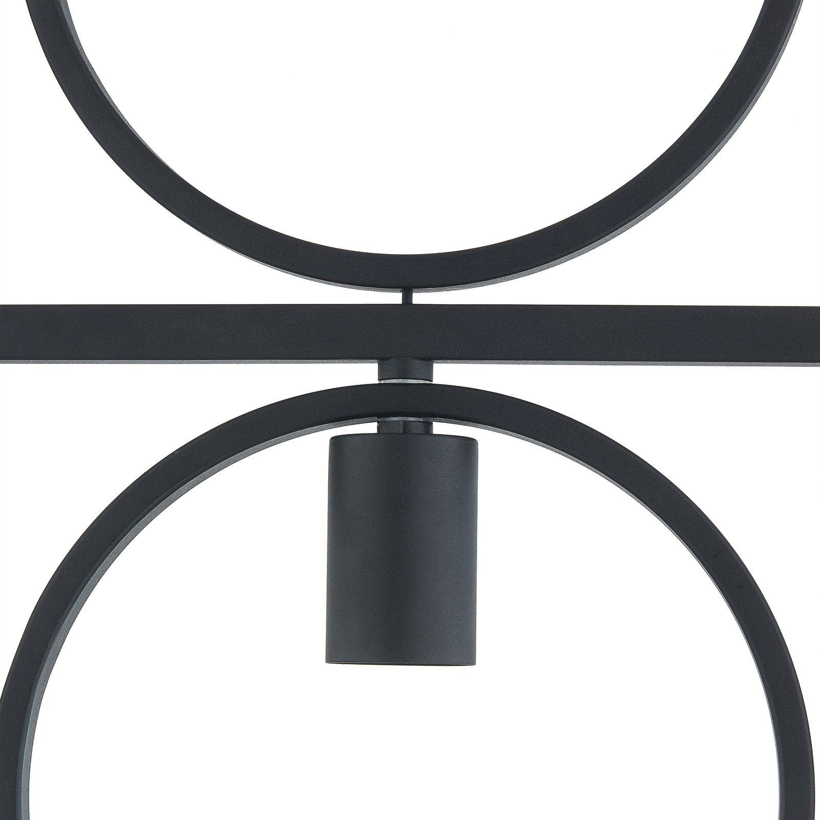 Lindby vloerlamp Mateja, zwart, metaal, 138 cm, 3-lamps.