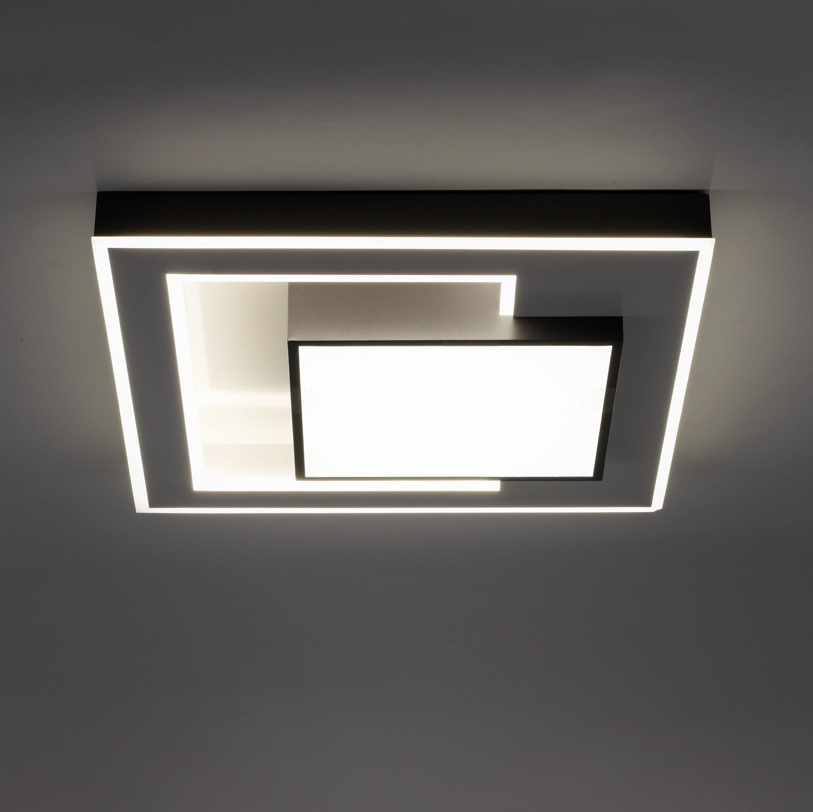 Paul Neuhaus Q-Alta LED ceiling light, 55 x 55 cm