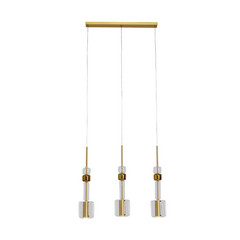 Lampada a sospensione Kare Candy Bar, colore oro, acciaio, vetro, a 3 luci.