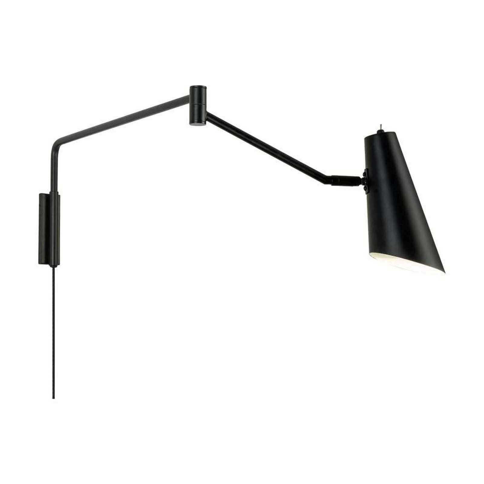 Noa Wall Lamp Long Matt Black - DybergLarsen