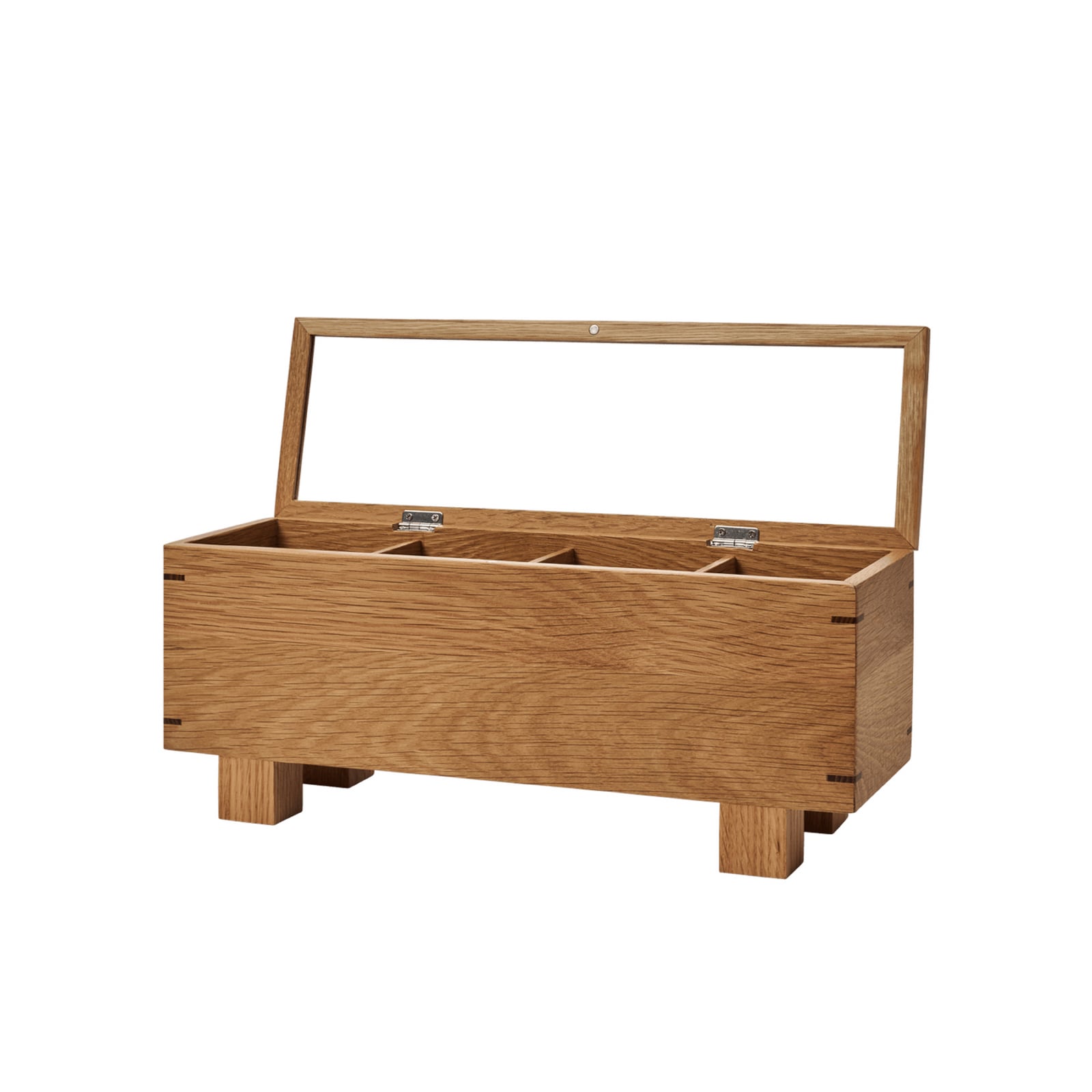BON Teebox, Eichenholz geölt, 14 x 34 x 11 cm - ferm LIVING