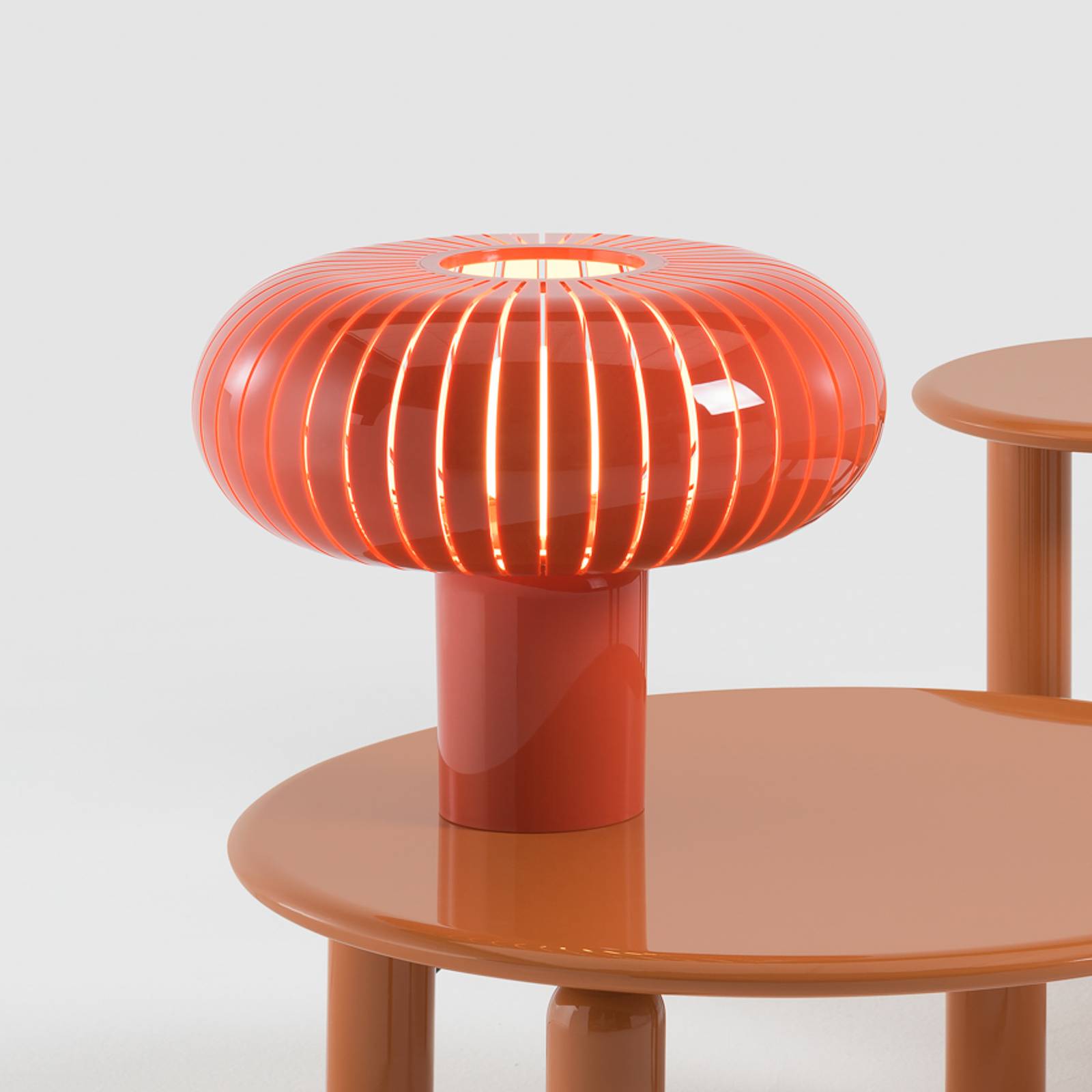 Kartell Tischleuchte Teresa Special Edition, orange, Ø 50 cm günstig online kaufen