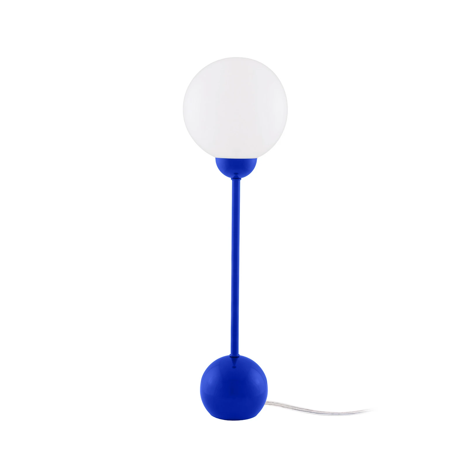 Lámpara de mesa Ripley de Globen Lighting, azul, altura 52 cm, hierro/cristal