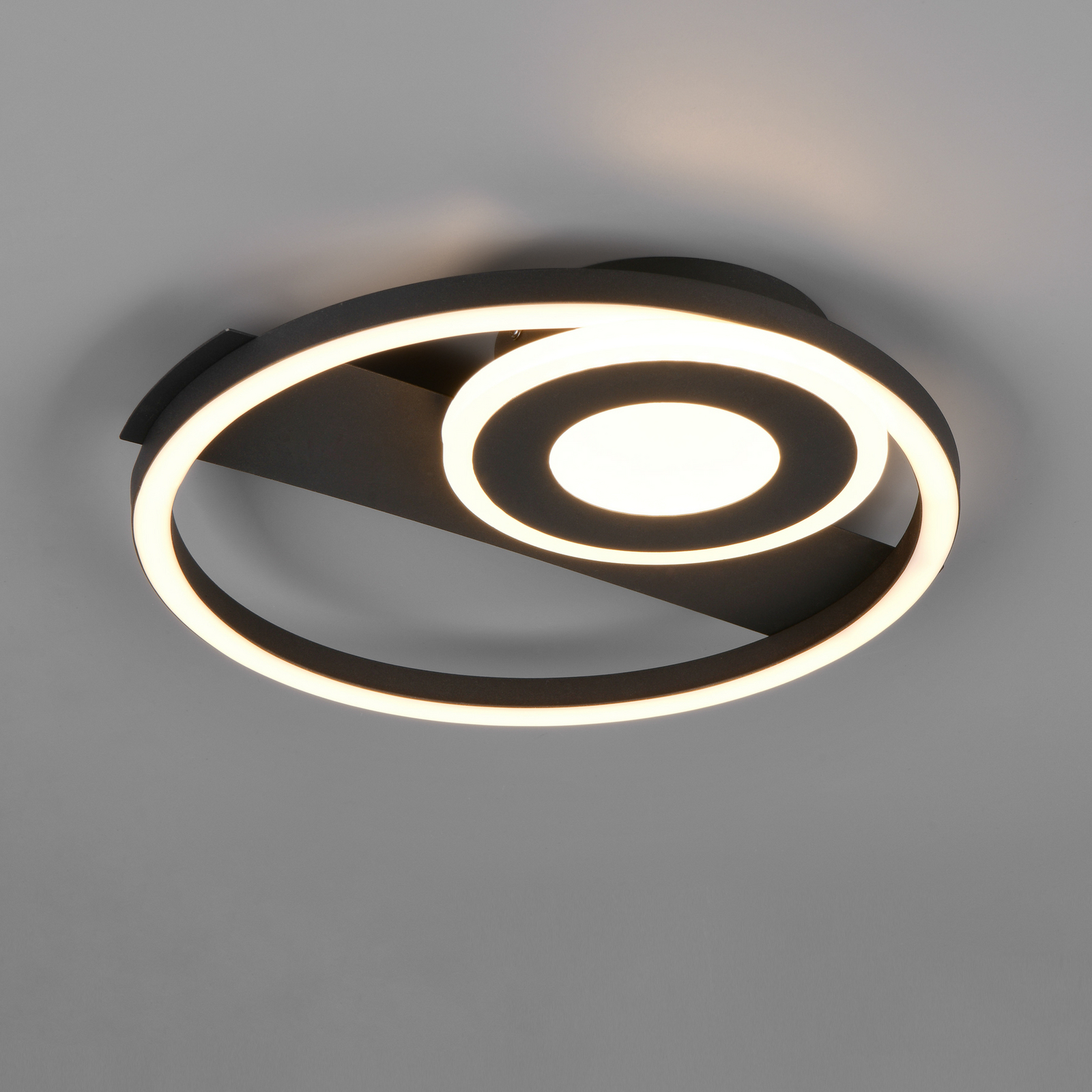 Plafoniera LED Horus, nero, 2500 lm, 3000 K, metallo Plafoniera LED Horus, nero, 2500 lm, 3000 K, metallo