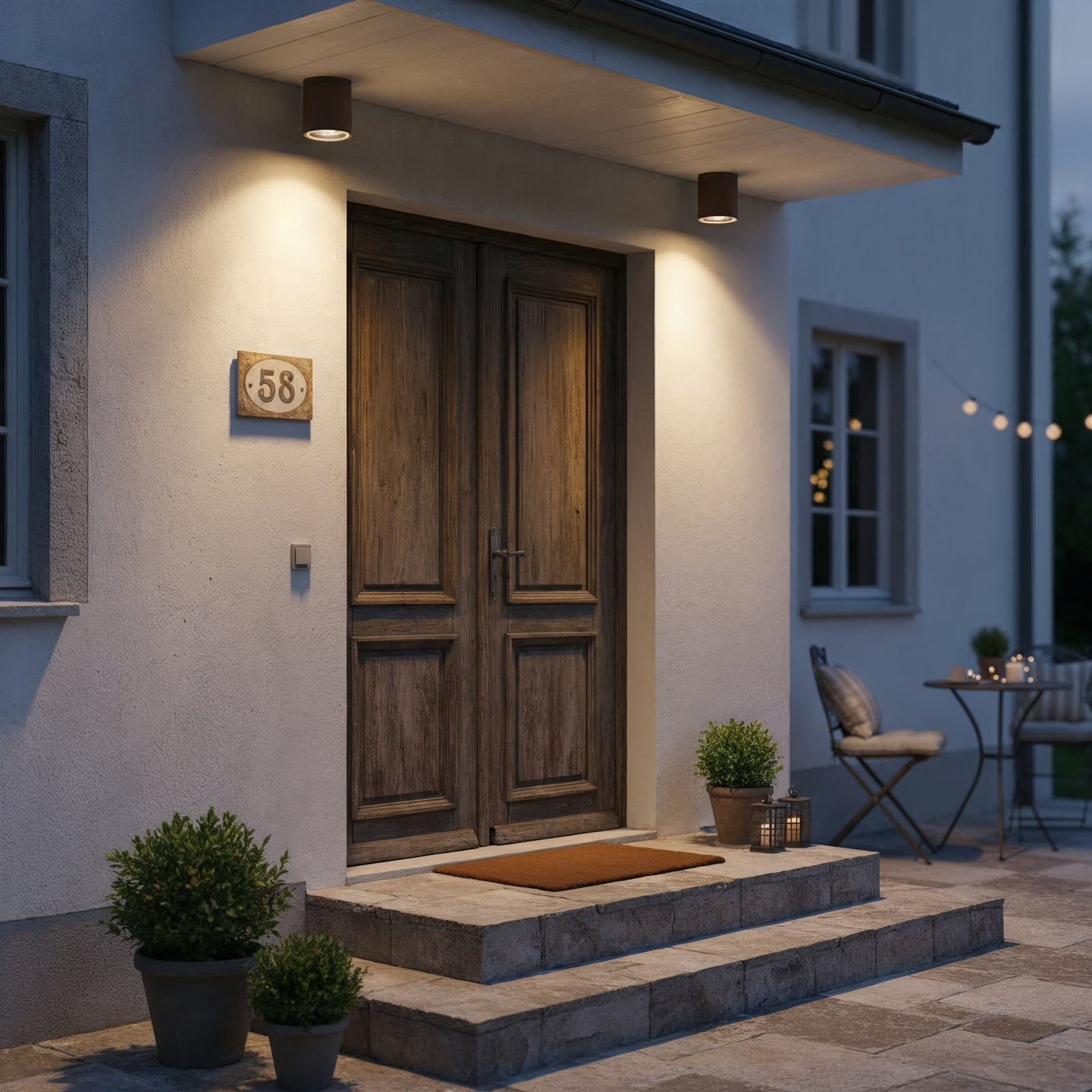 Ideal Lux Lubinis šviestuvas Gun, kavos rudos spalvos, aliuminis, IP44, GU10