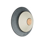 Candeeiro de parede Cymbal M, azul oceânico, Ø 50 cm - Forestier