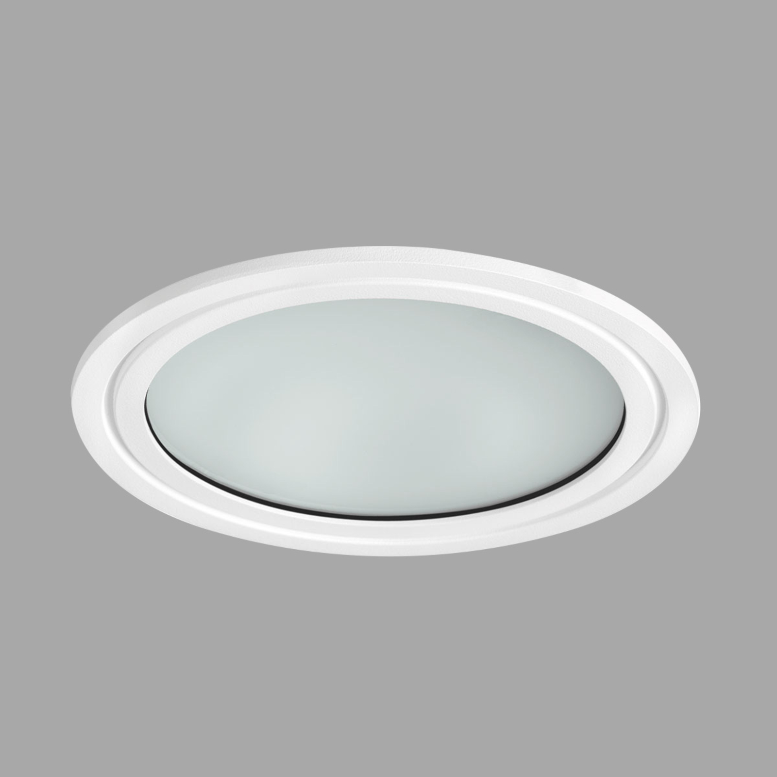 OMS Prettus S PRO downlight with opal cover, 3,000 K, for Workroom / Office, die-cast aluminium, PMMA, 19 W, energy efficiency: A+