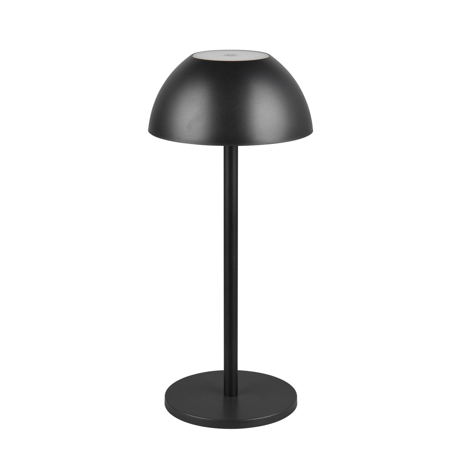 Lampada LED da tavolo Ricardo, nero, altezza 30 cm, plastica