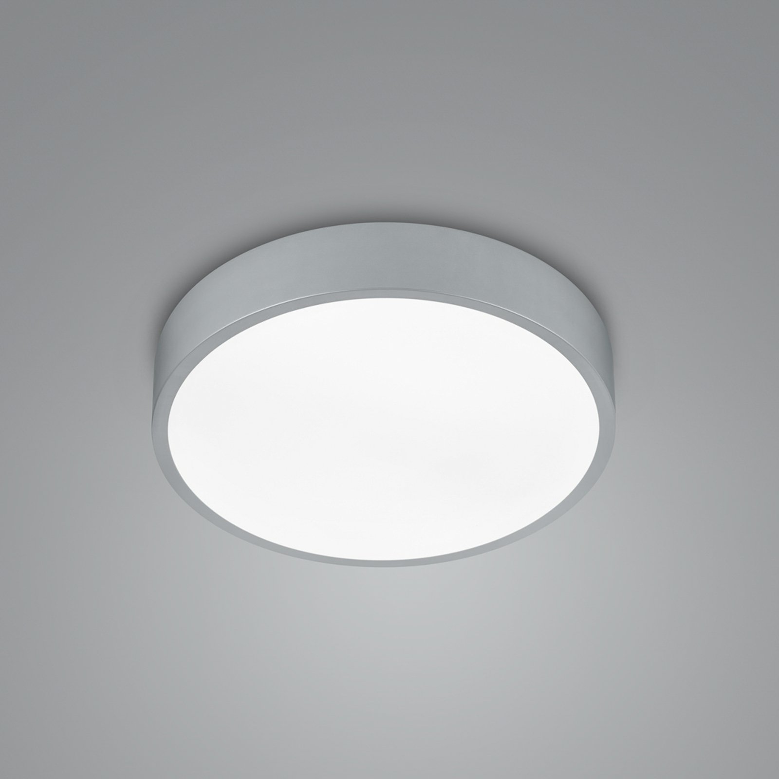 LED ceiling lamp Waco, CCT, Ø 31 cm, titanium