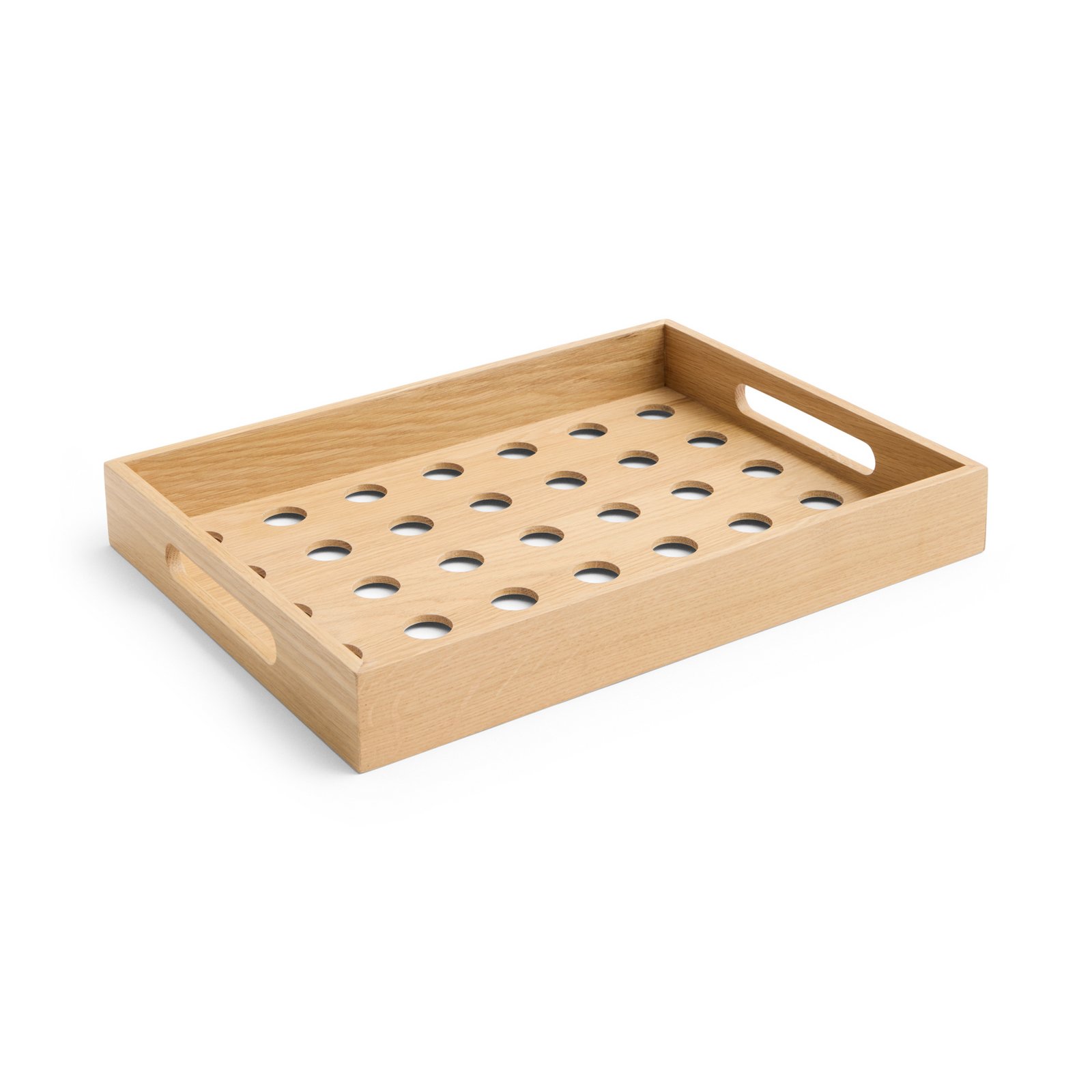 Taca HAY Terrazza Dot, 46 x 34 cm, drewno dębowe naturalne