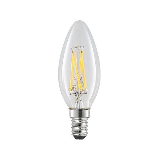LED bulb E14 4 W 2,700 K candle filament dimmable