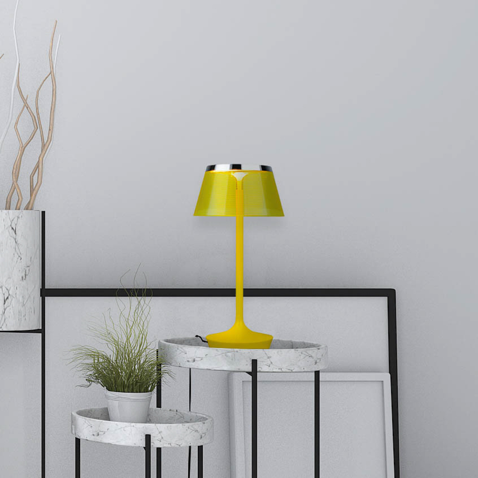 Aluminor La Petite Lampe stolná LED lampa, žltá