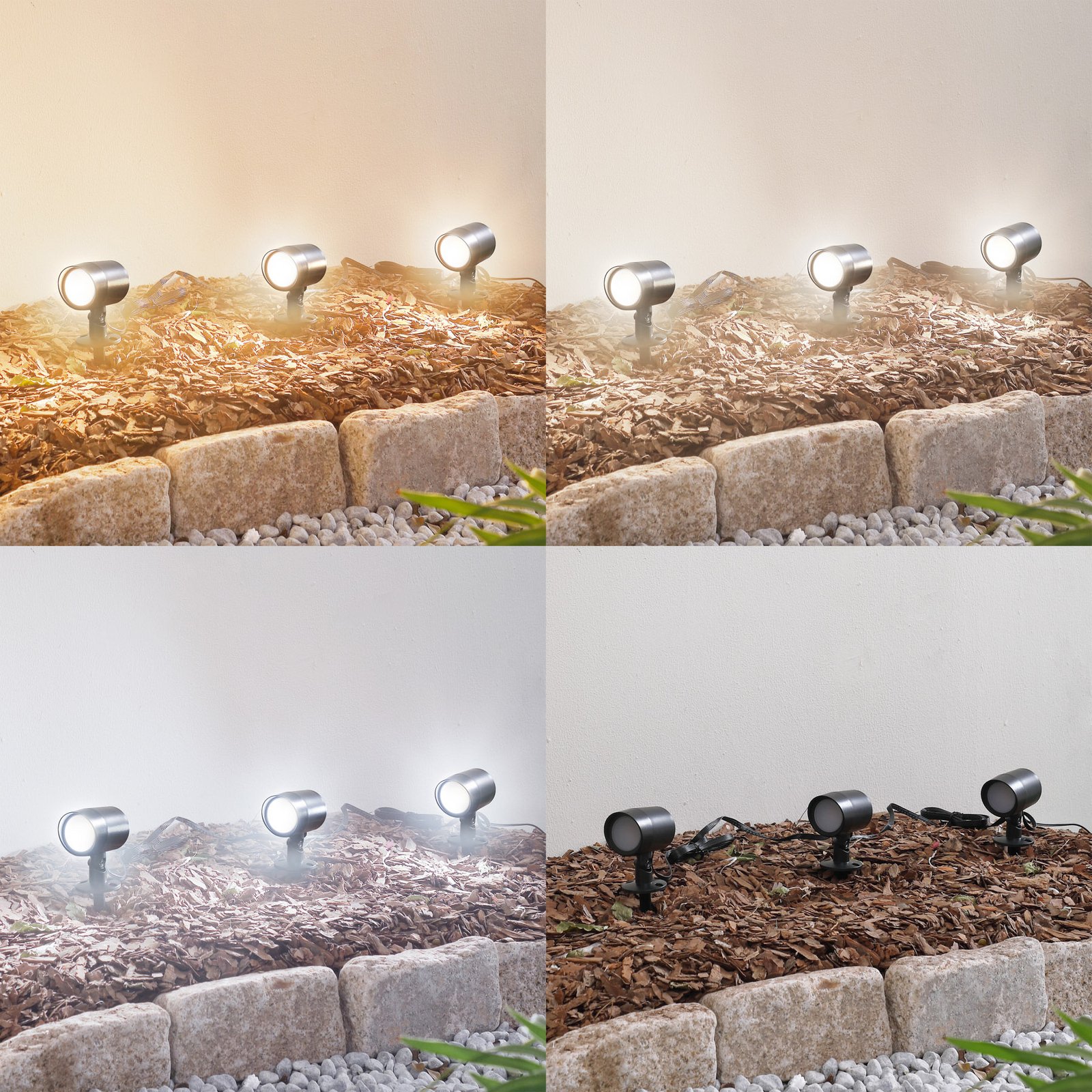 Nycta LED Smart Hage Lampe w/Jordspyd 3 pcs. Svart - Lindby