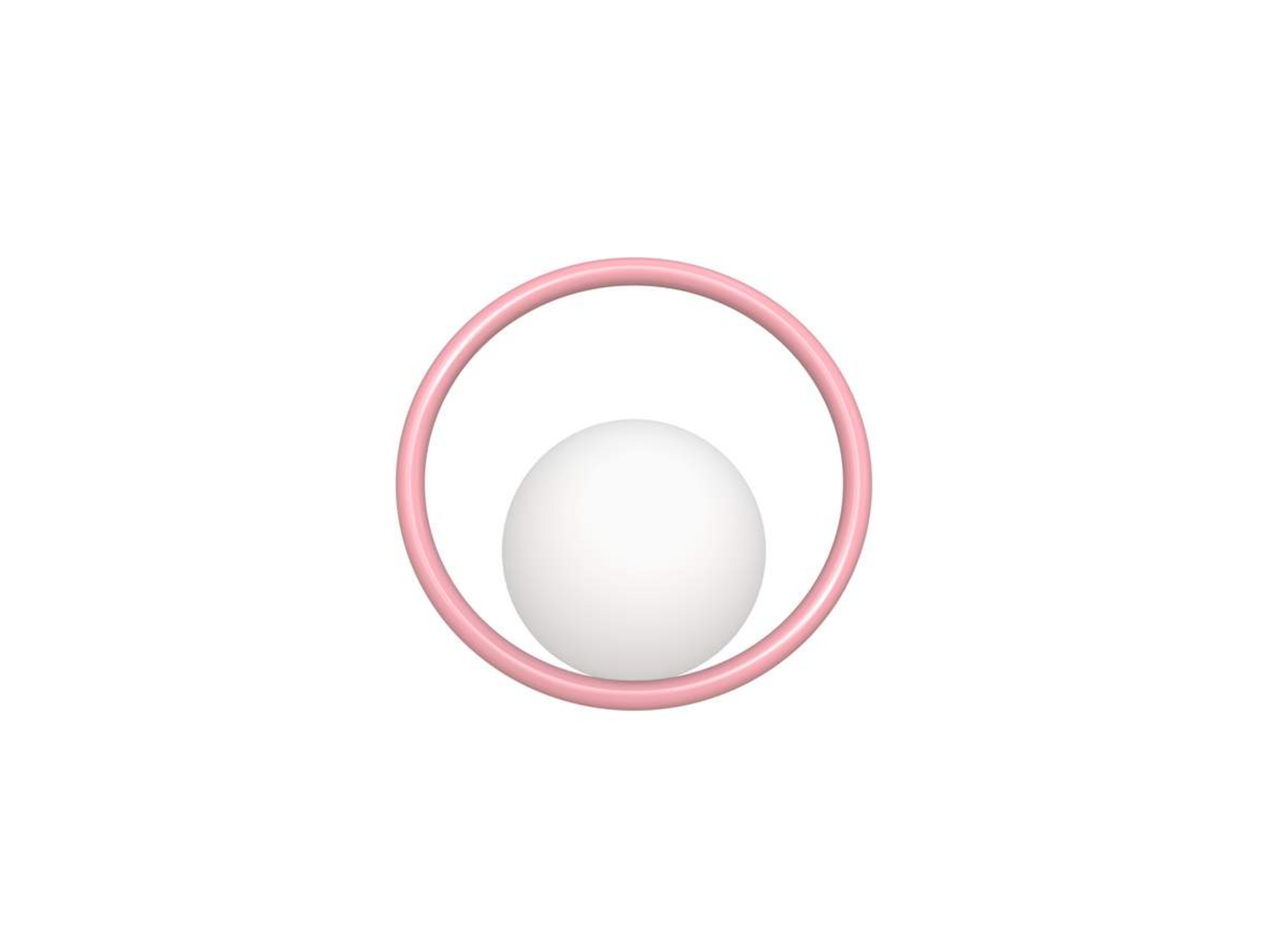 Hula Hoop Wall Lamp HW Bubblegum Pink - Swedish Ninja