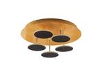 Casni LED Plafonieră Black/Gold - Lindby