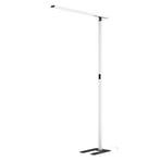 Prios Zyair LED kantoor vloerlamp, wit 108,4 cm