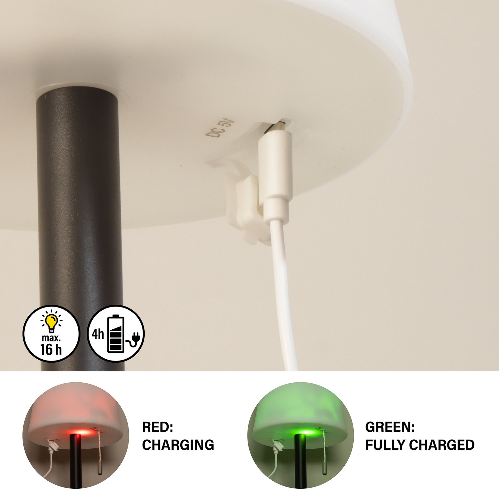 LED-Tischleuchte Garden, dimmbar, mit Farbwechsel