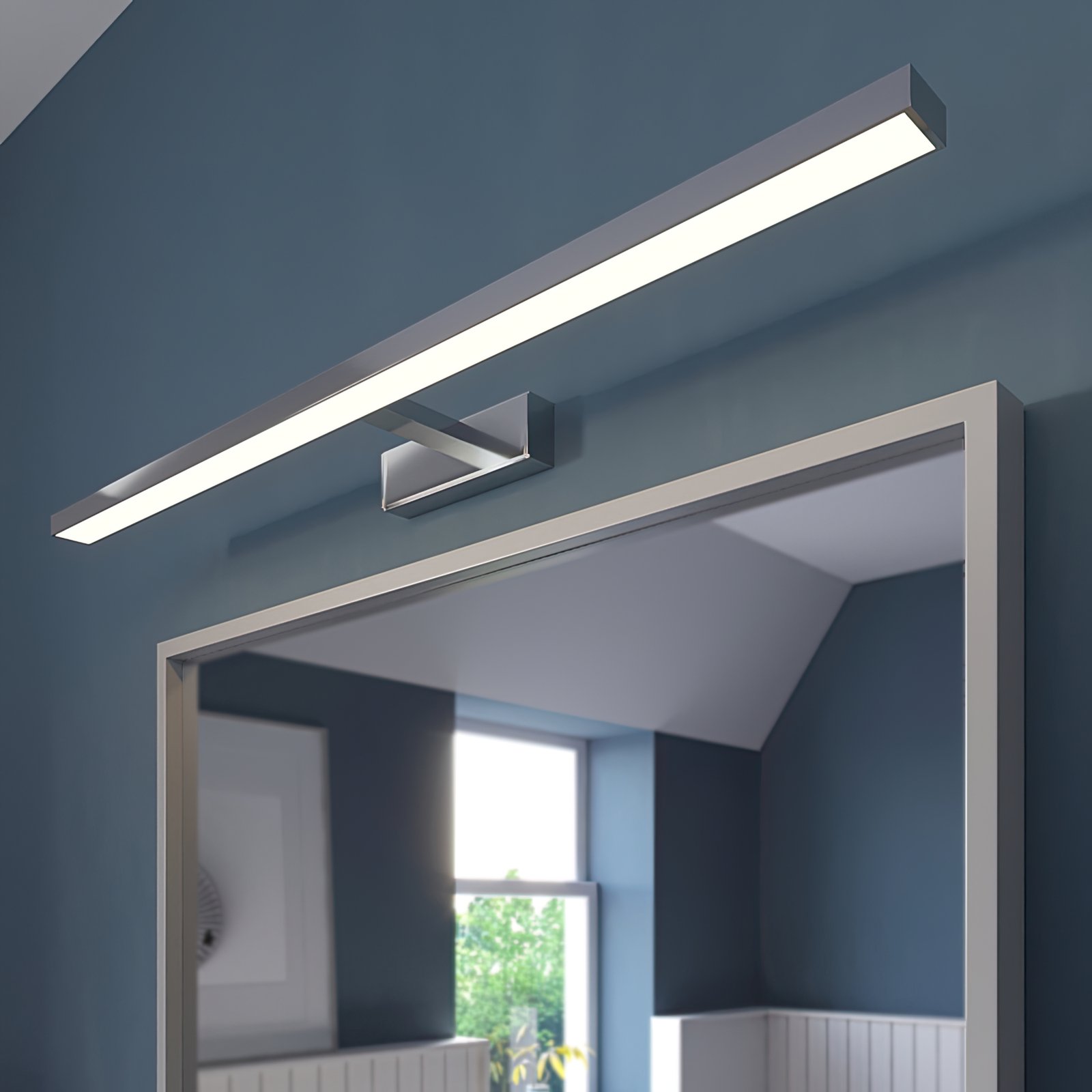 Lindby Jukka lámpara LED para espejo baño 90 cm