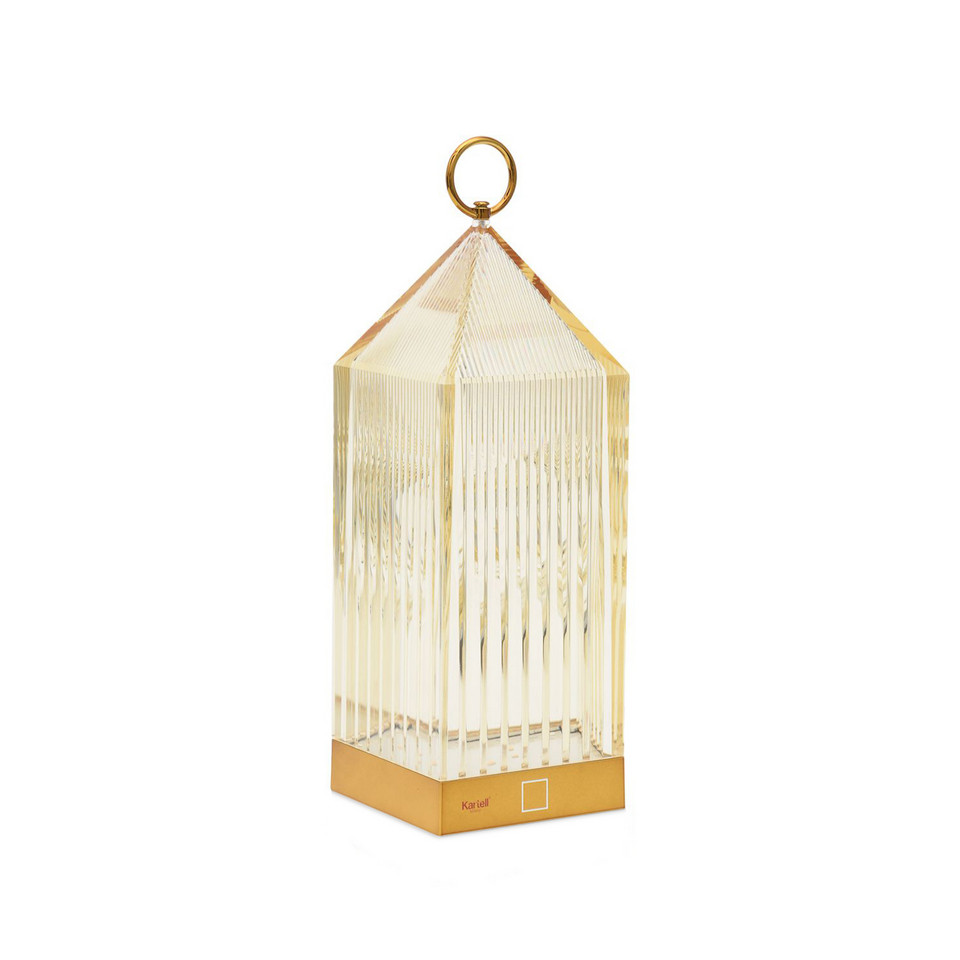 Kartell Lantern Portable bordslampa V2 Amber, gul från Kartell
