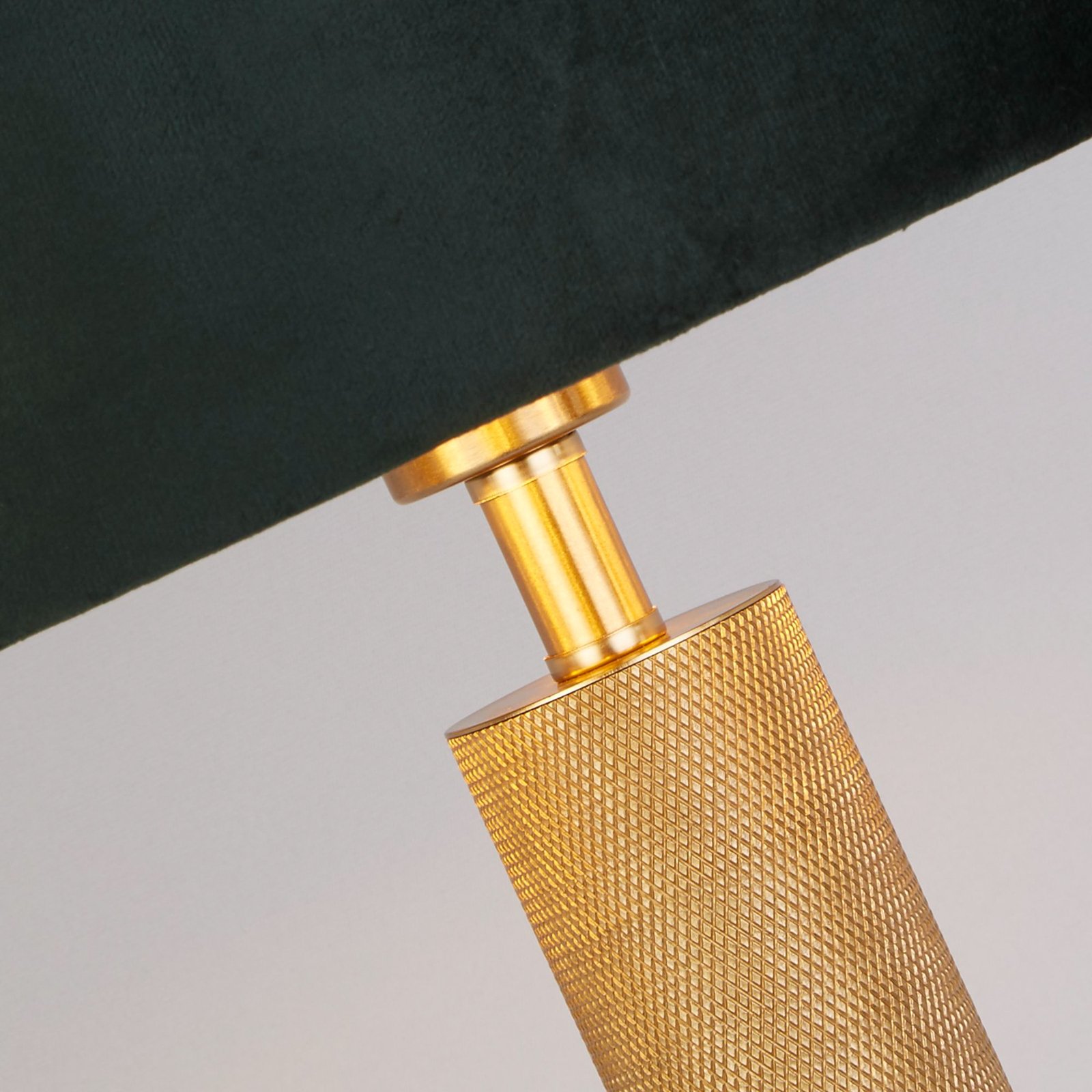 London table lamp, brass / green
