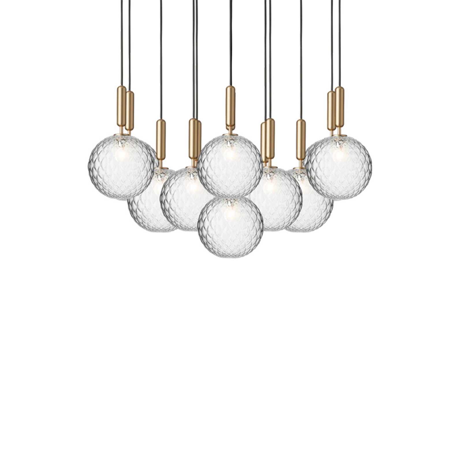 Miira 13 Candelabru Rock Grey/Optic Clear - Nuura