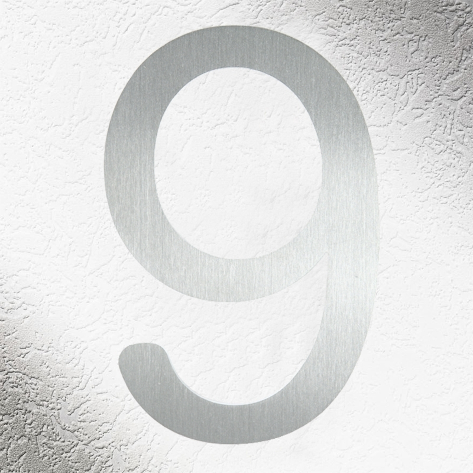Kiváló minőségű házszámok rozsdamentes acélból „9”