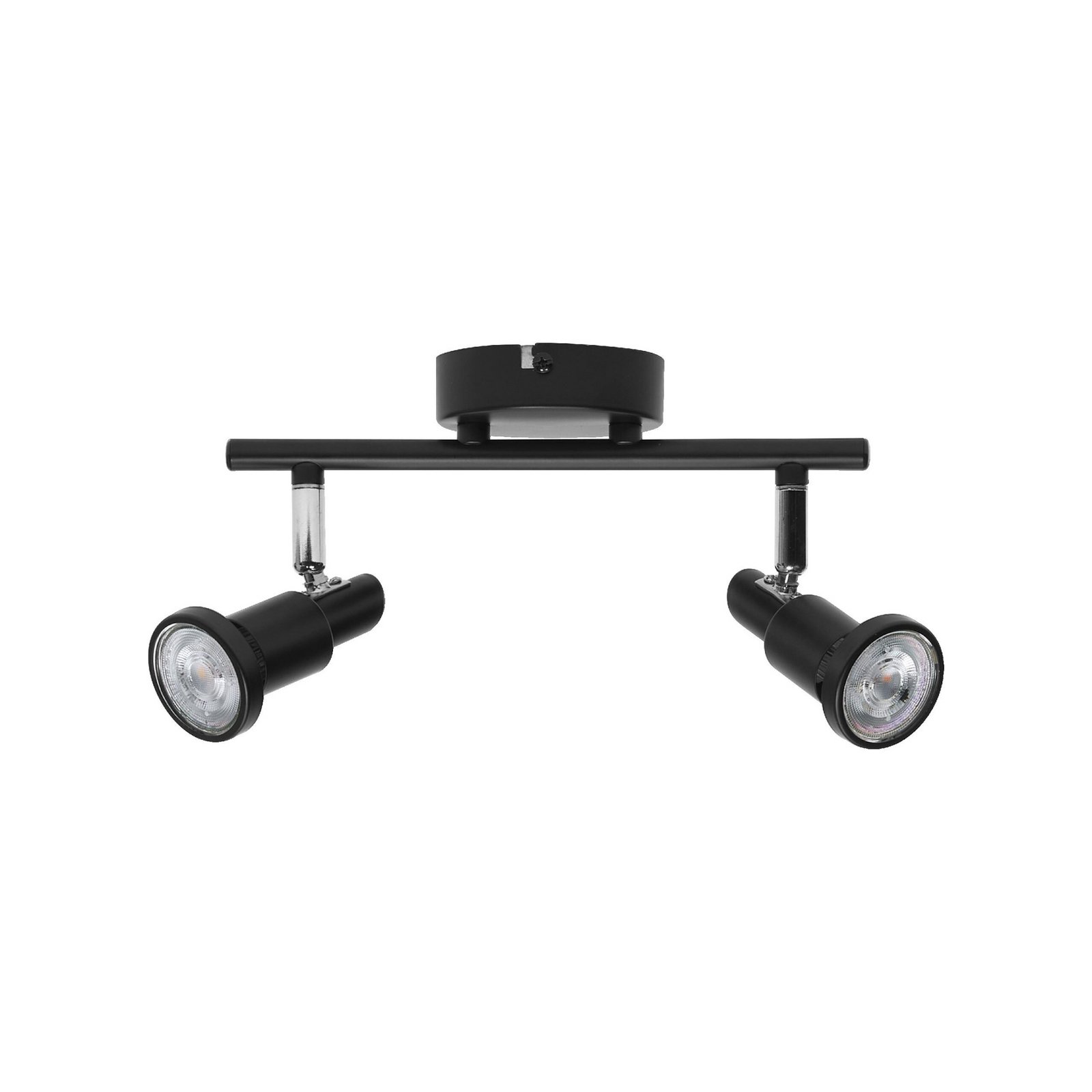OSRAM Deckenstrahler, schwarz 2-flg. Metall GU10-LED 927 dim