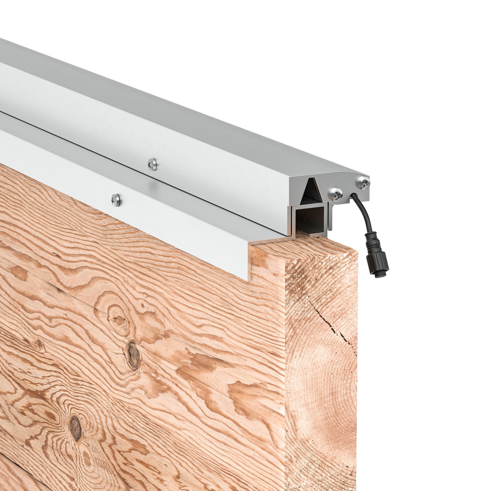 LED šviesos juosta 5 dalių pradinis rinkinys medinė tvora sidabrinė