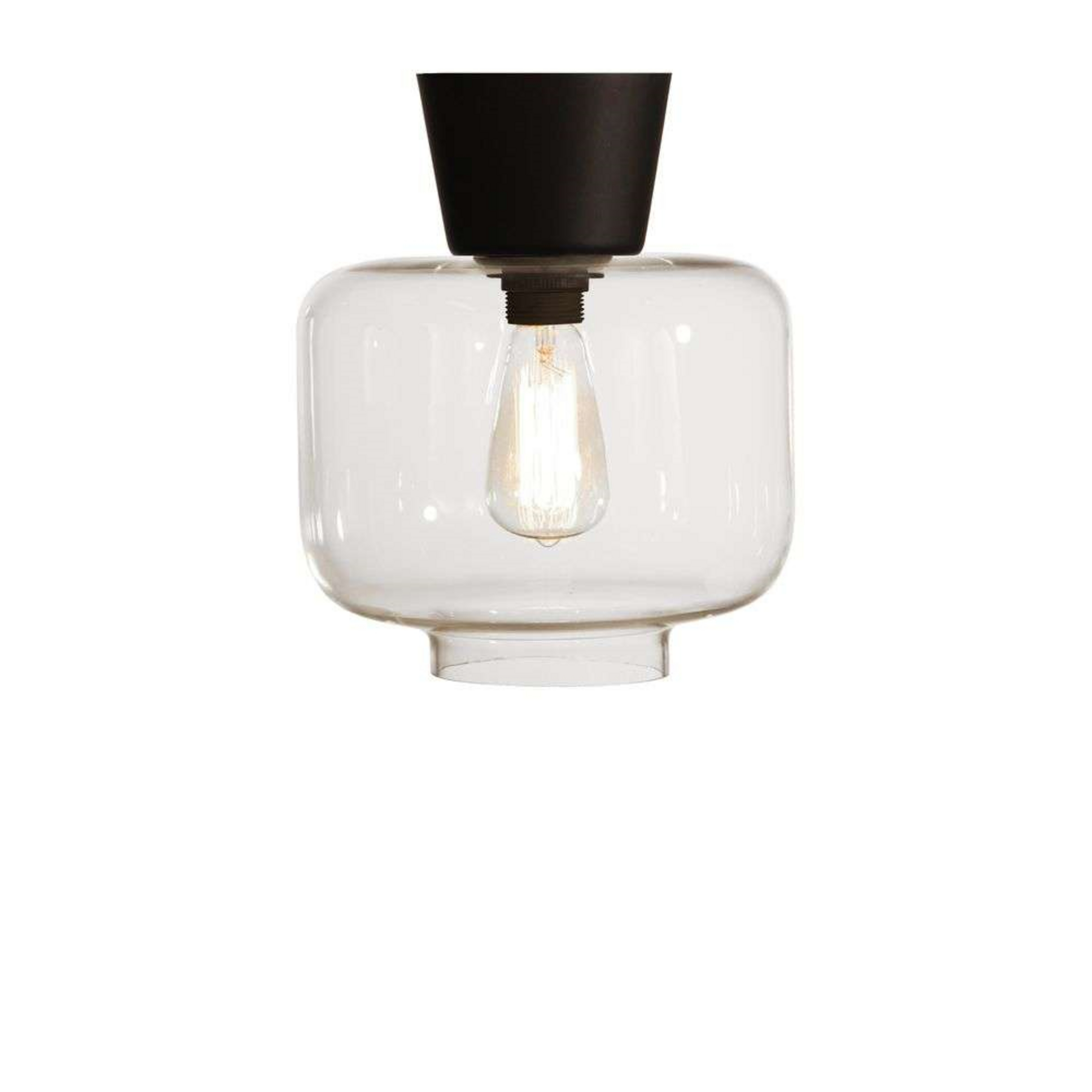 Ritz Plafonnier Clear/Black - Globen Lighting