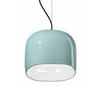 Ayrton hanging lamp, ceramics, 29 cm, light blue