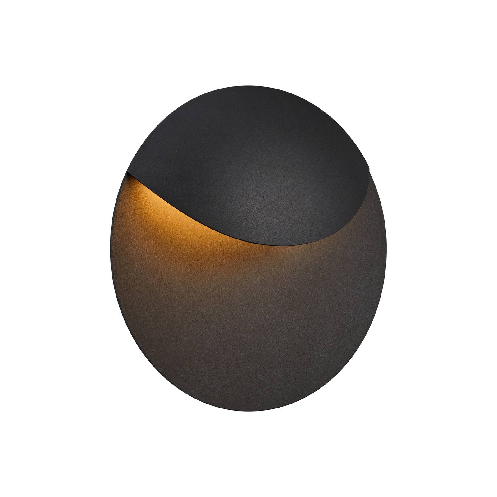 LED-Außenwandleuchte Valopin Seaside, schwarz