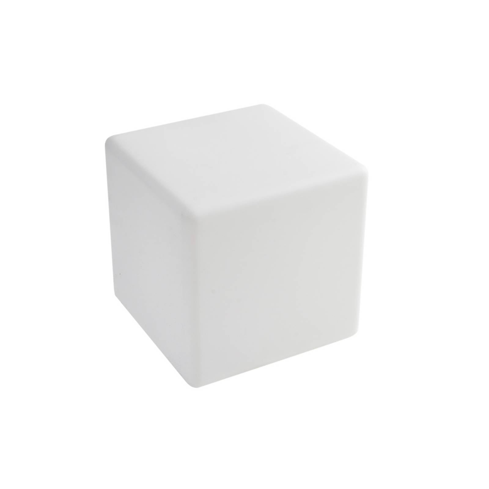 Lindby Akku-LED-Außenleuchte Cubara, RGB, Würfel, Kunststoff