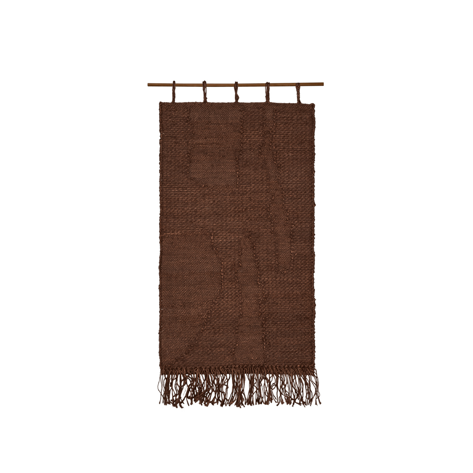 HARVEST Wandteppich dunkelbraun 100x50cm Jute  - ferm LIVING