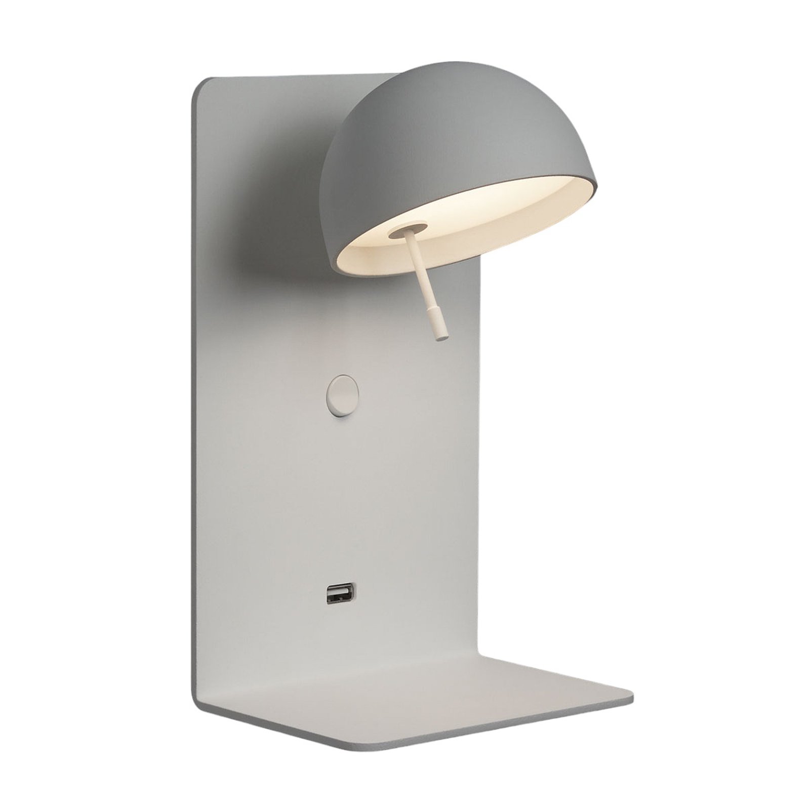 Bover Beddy A/02 LED wandlamp wit met USB-poort