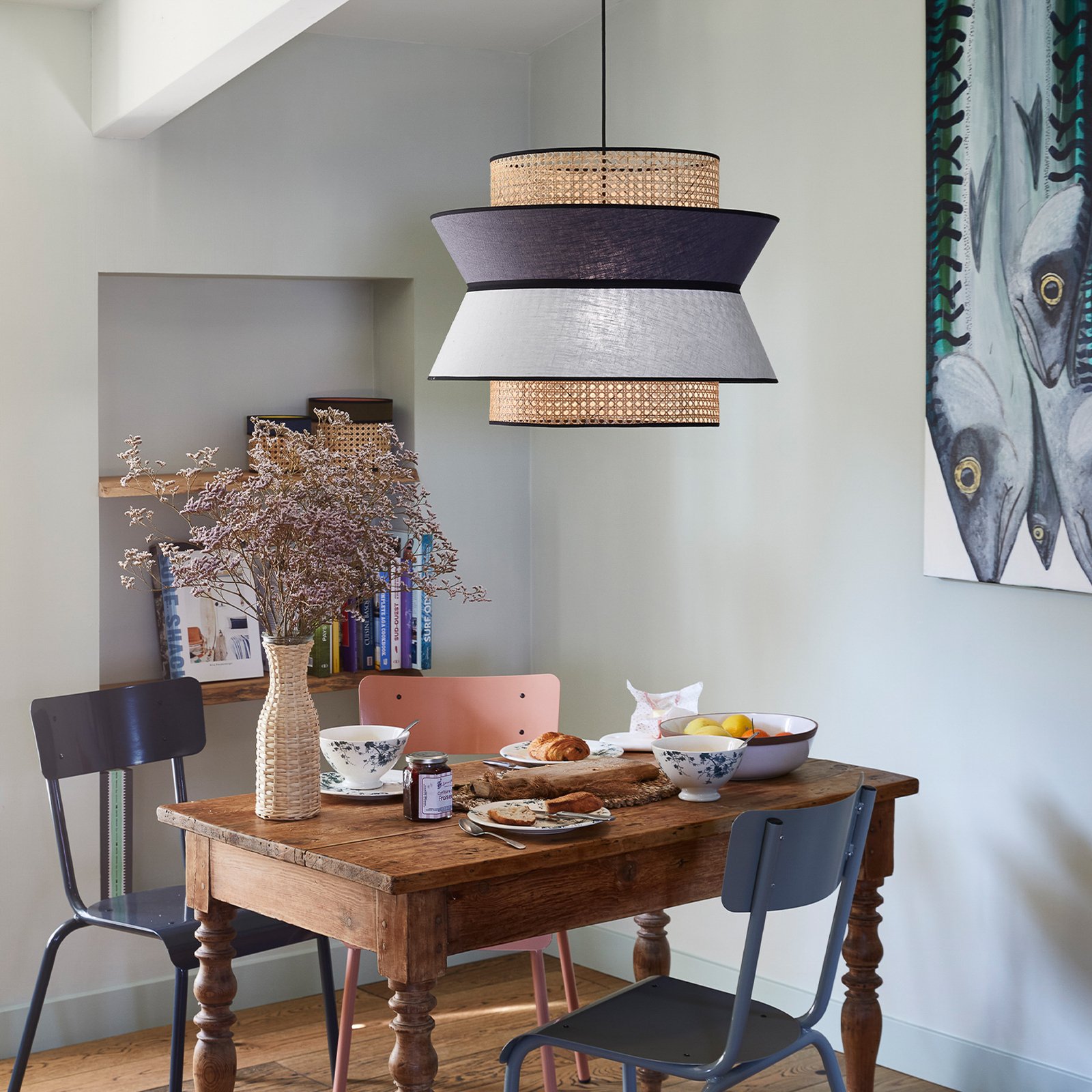 Singapour XL Pendel, hellgrau/anthrazit - MARKET SET