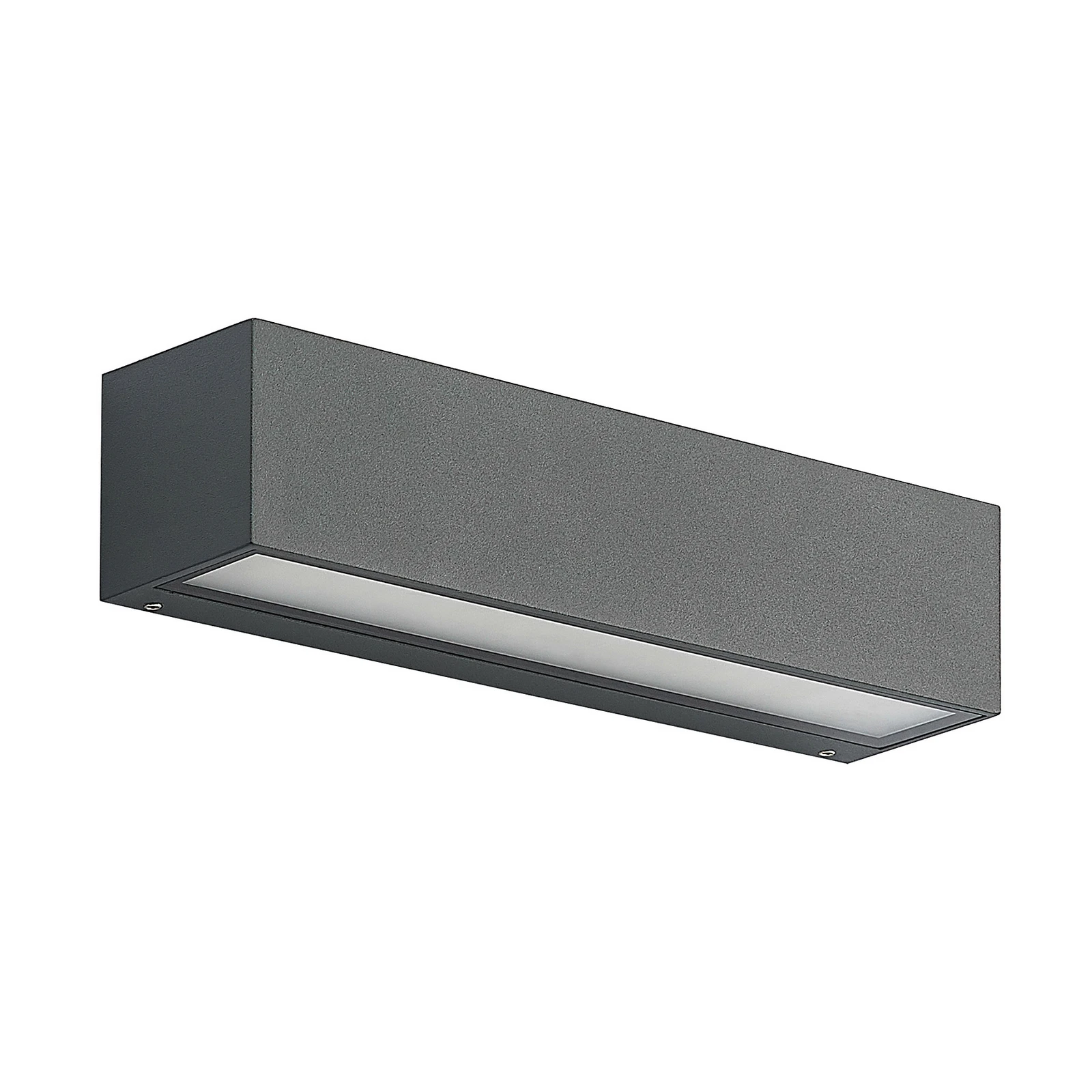 Arcchio LED απλίκα Lengo, 25 cm, 2 φτερά, ανθρακί, CCT
