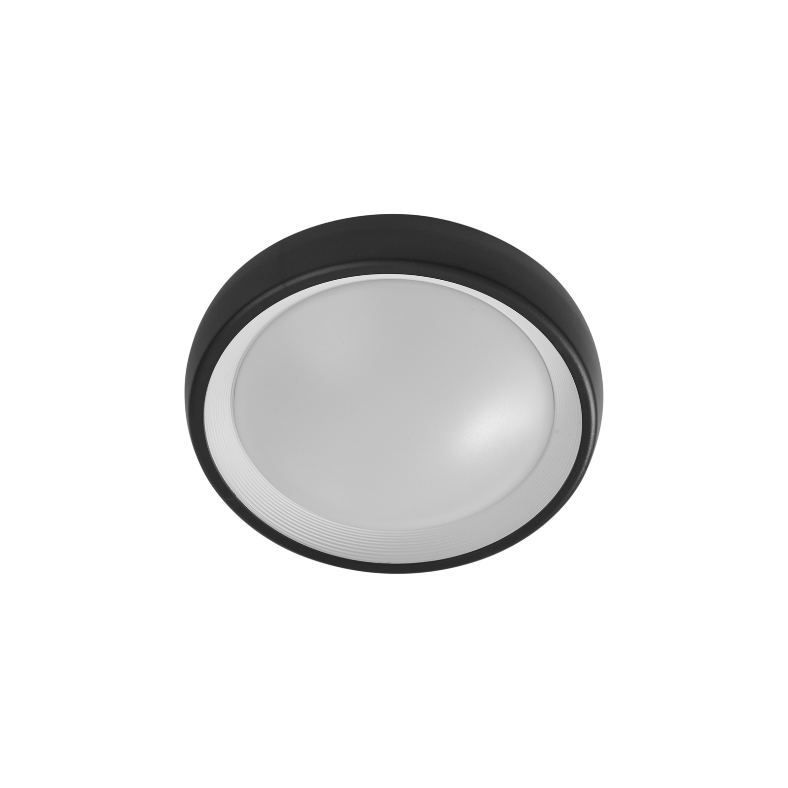 Lindby LED-Außendeckenlampe Niniel, schwarz/weiß, Kunststoff