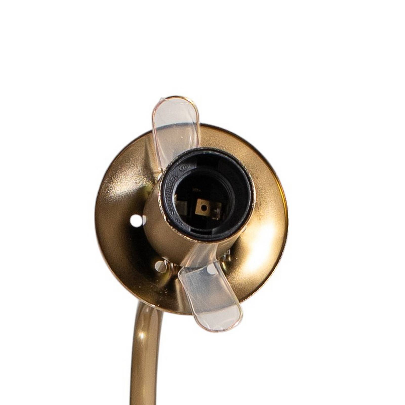 Lampa wisząca Portemo, mosiądz, Ø 37 cm, 2-punktowa, szkło