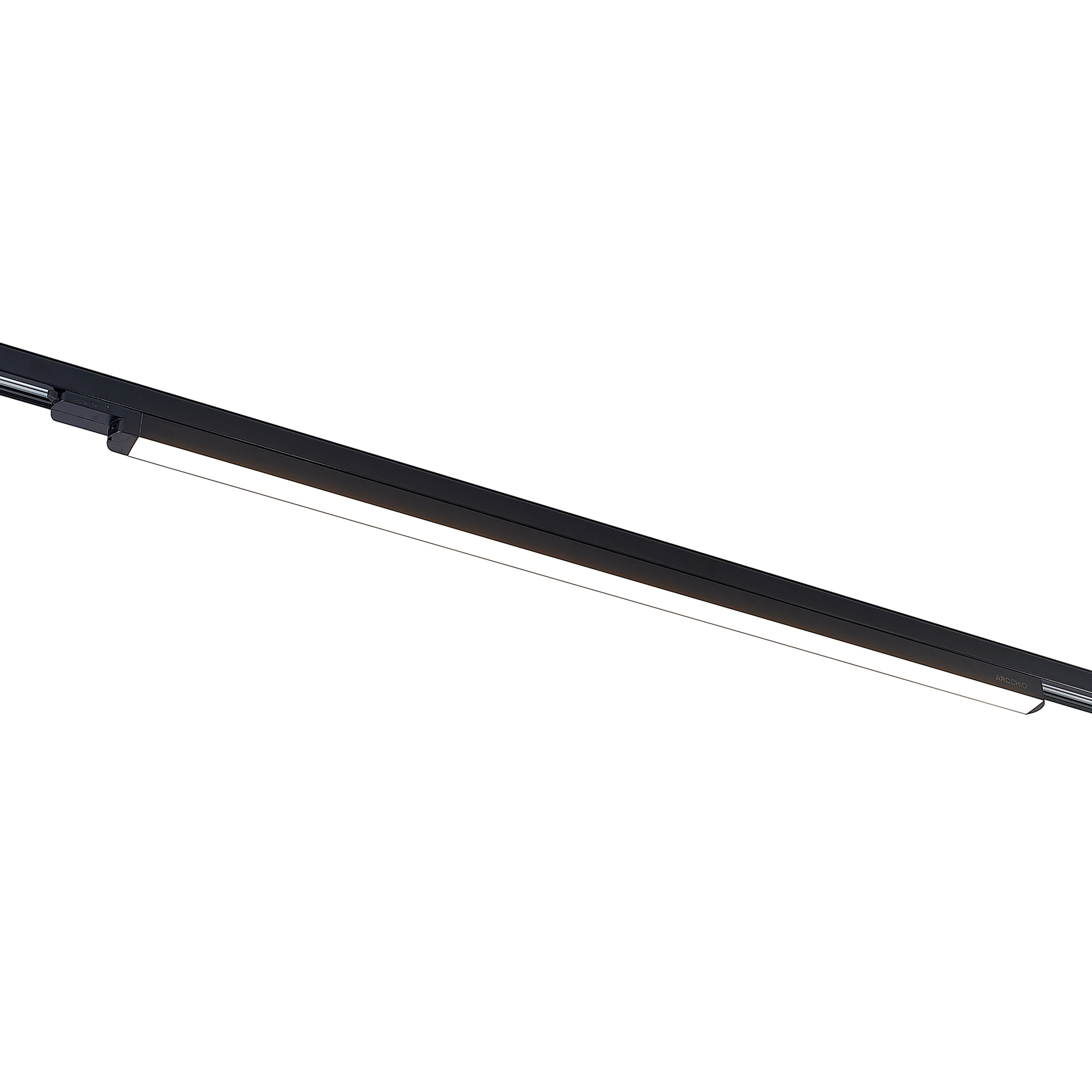 LED-skinnelampe Harlow, sort, 109 cm, 3.000 K - Arcchio