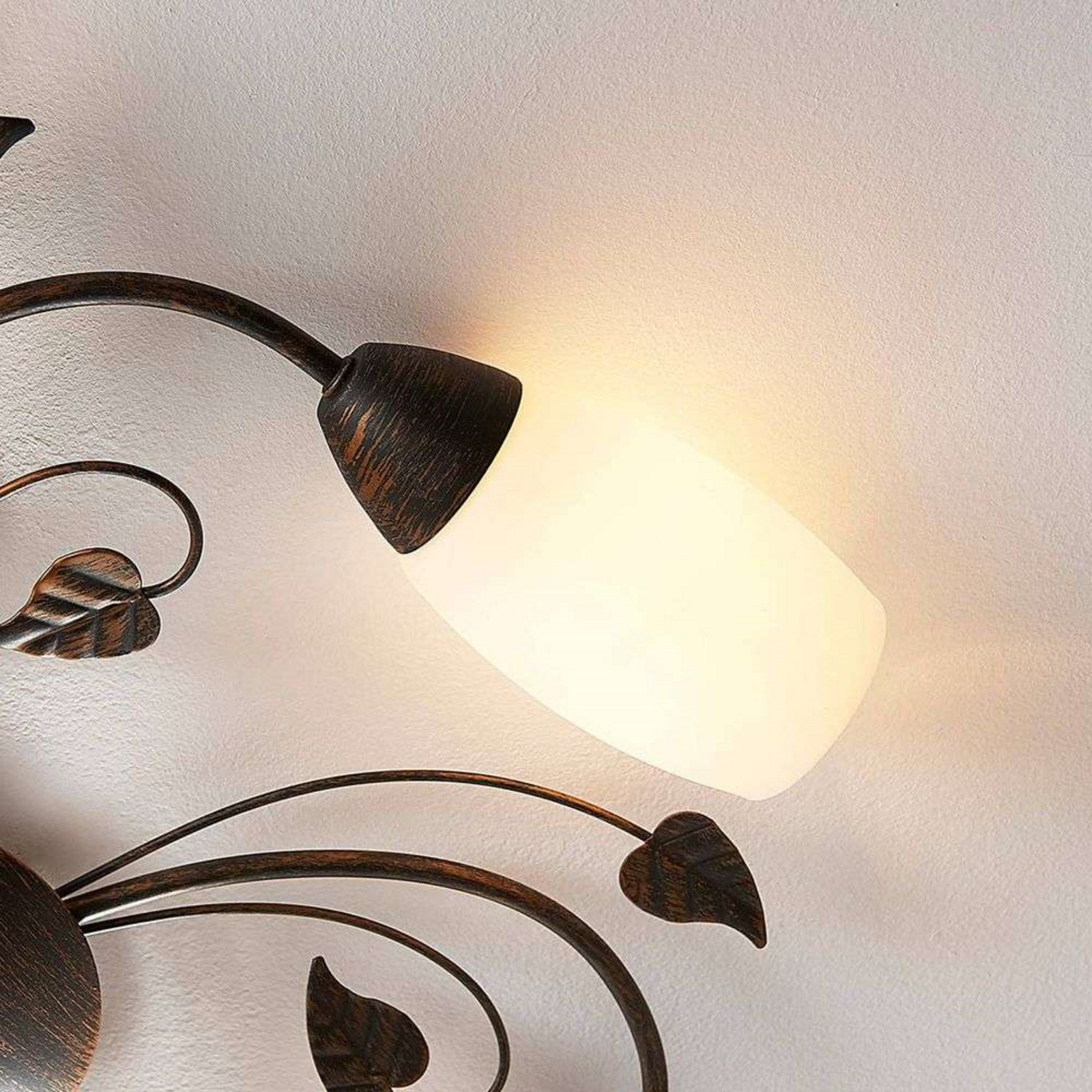 Stefania 5 Stropna lampa Bijela/Black-Gold - Lindby