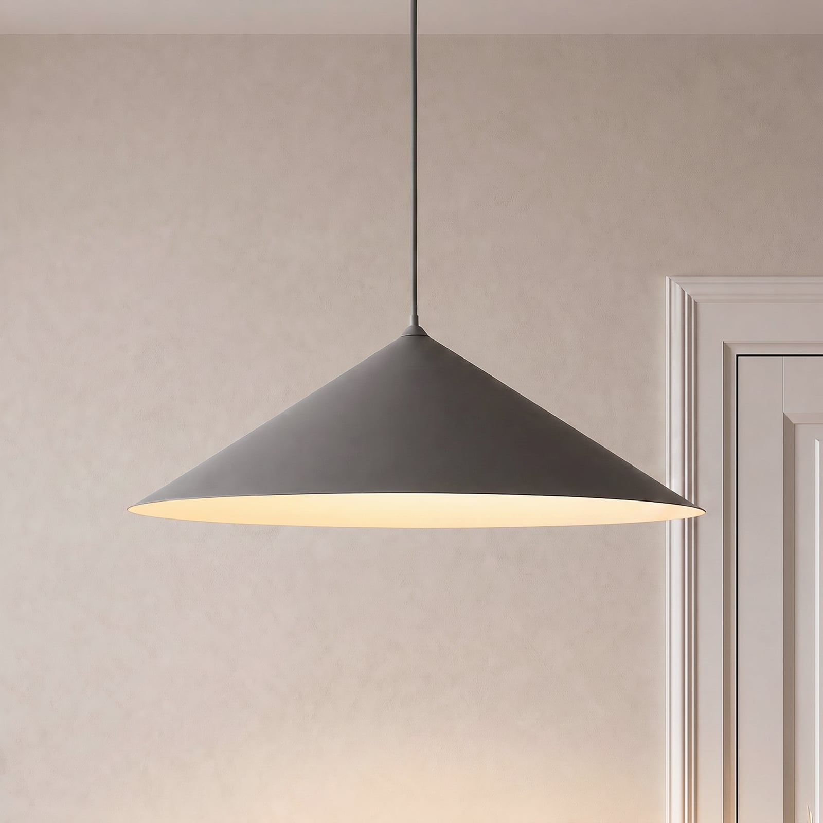 Suspension Lume XL, marron, métal, Ø 49 cm, GX53