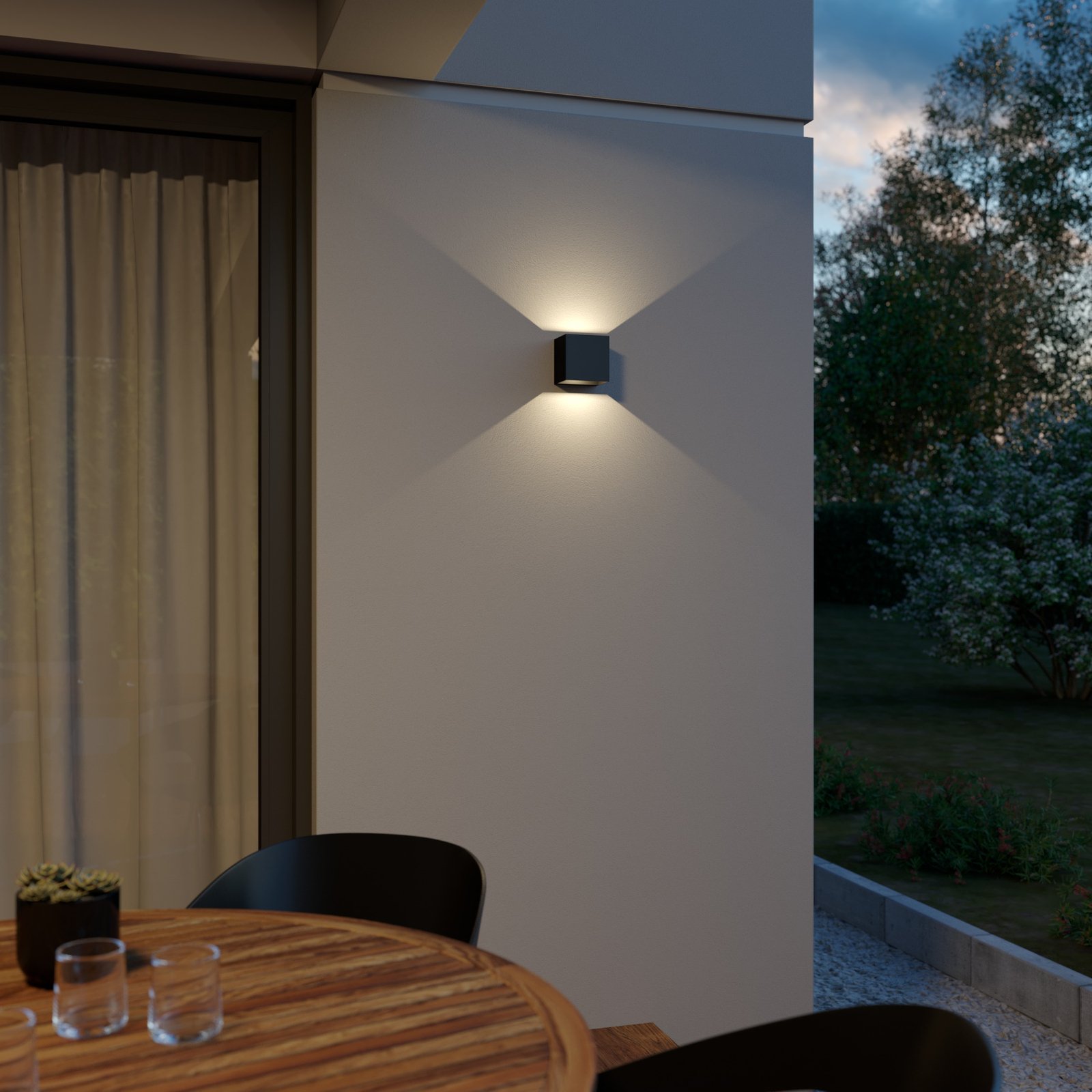 Glyn LED Applique Murale d'Extérieur Black - Lindby