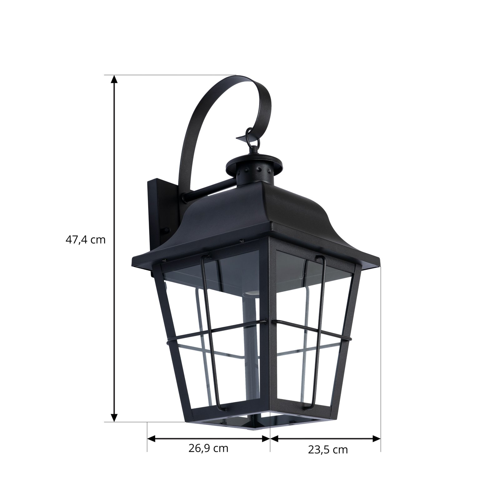 Mertollio Outdoor Wall Lamp Black - Lindby