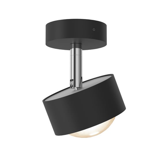 Puk! 80 Turn Up/Downlight Linse matt schwarz/chrom