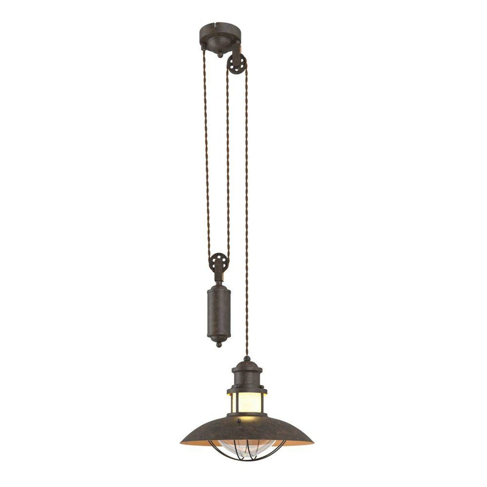 Louisanne Adjustable Pendant Brown - Lindby