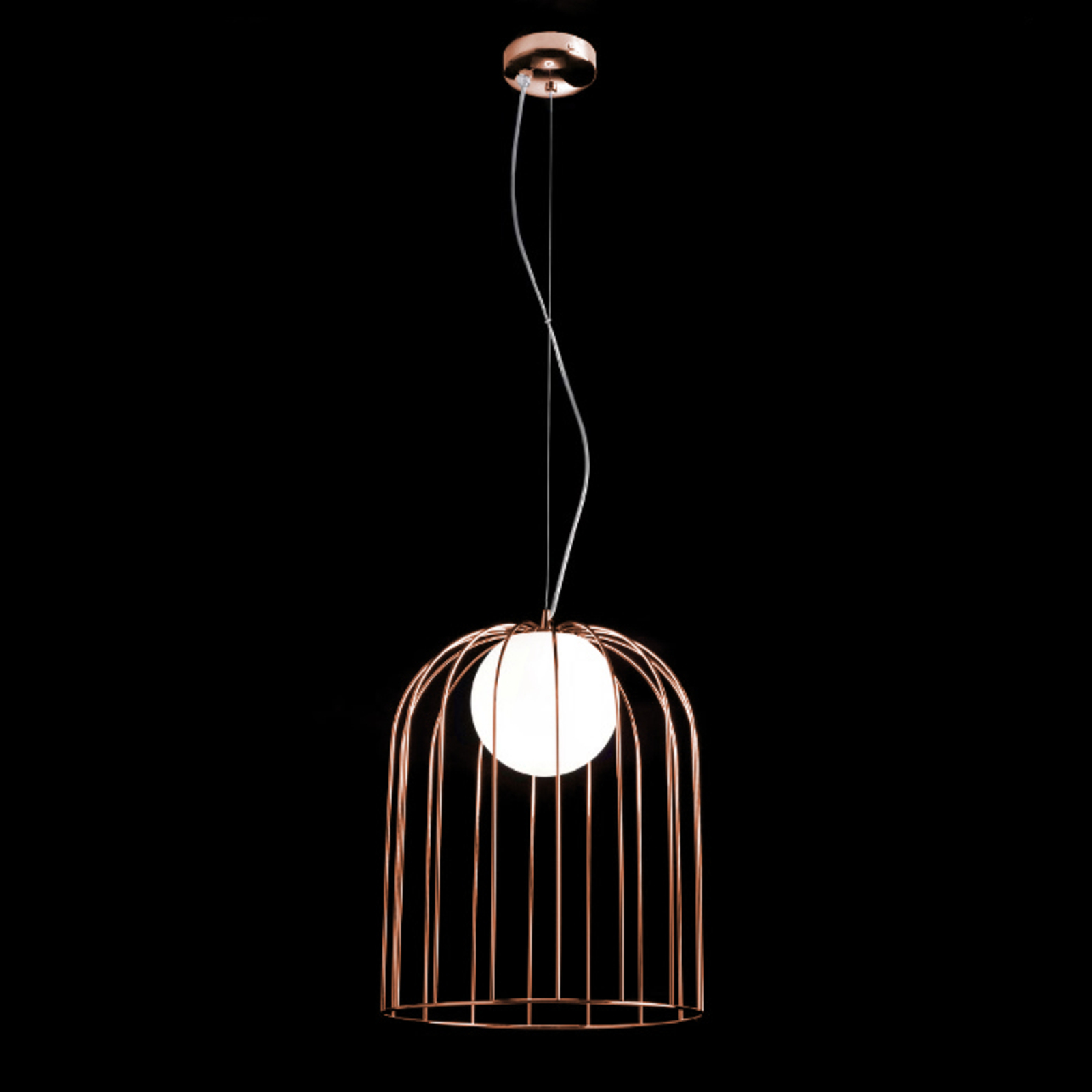 Pantalla color cobre - Kluvi lámpara colgante de diseño