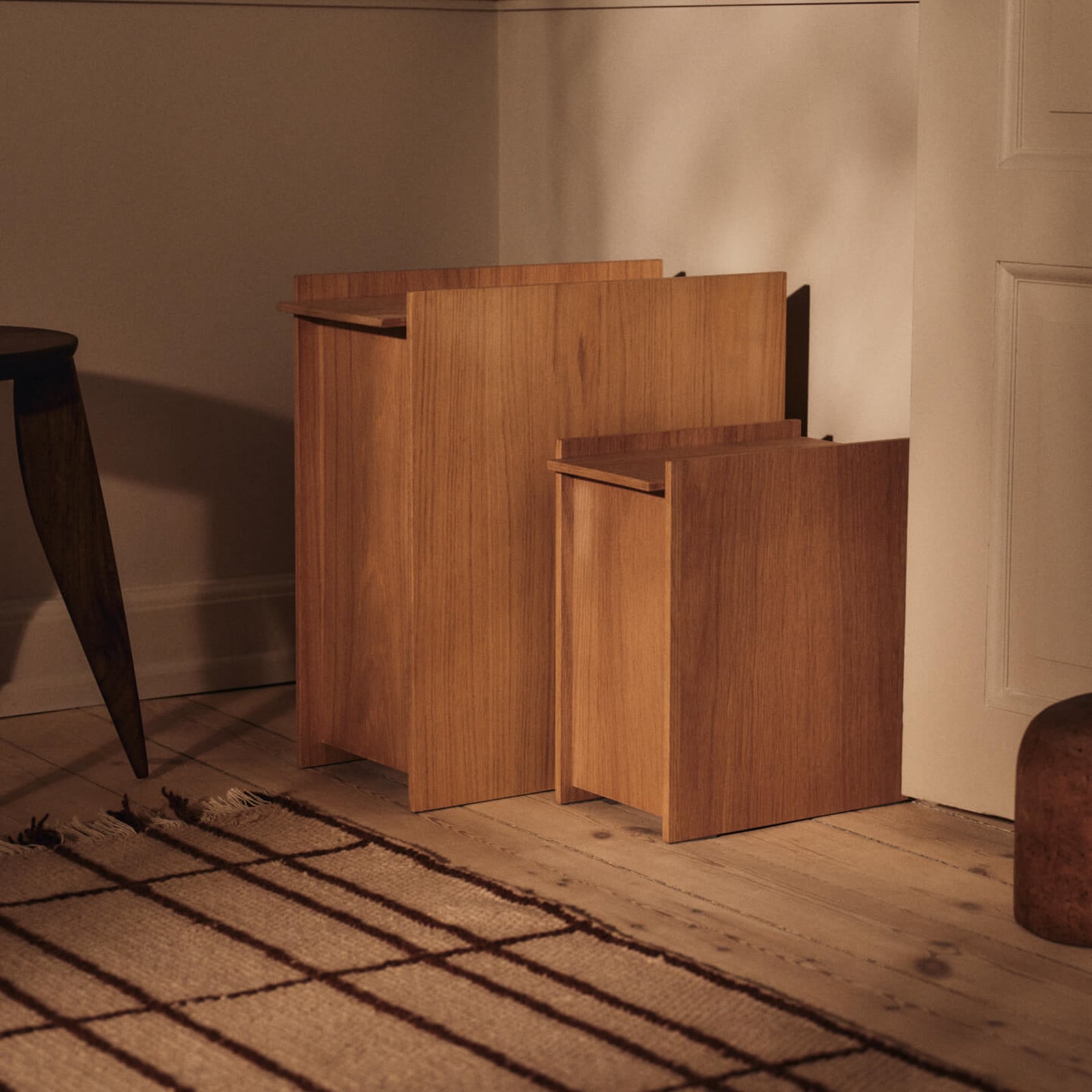 Sama papirkurv, højde 51 cm, egetræ - ferm LIVING