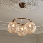 Nuura Luster Miira 3 Circular, Ø 54 cm, bronzová/číra