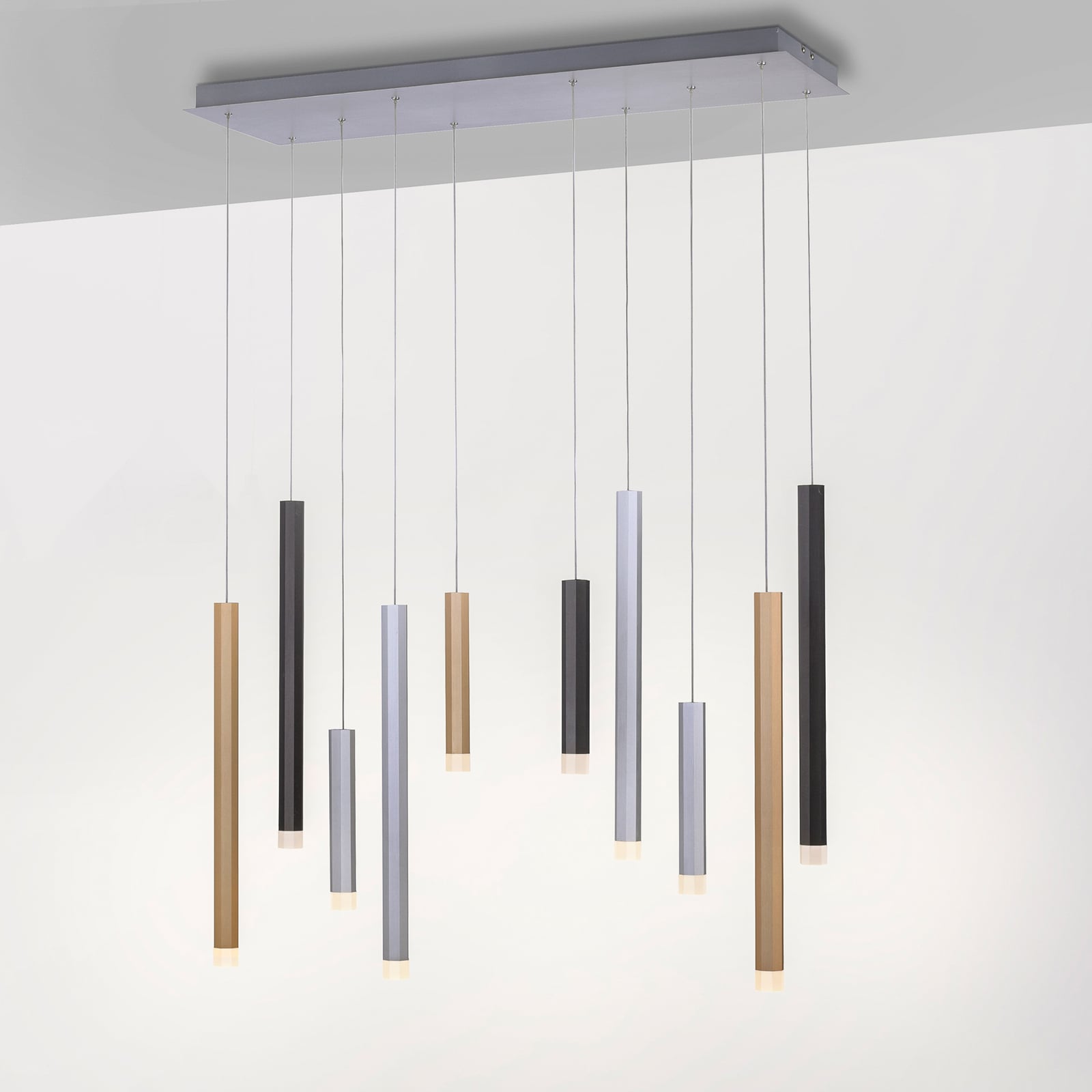 Gemin LED-Pendelleuchte, bunt, 10-flammig - PURE Gemin LED-Pendelleuchte, bunt, 10-flammig - PURE